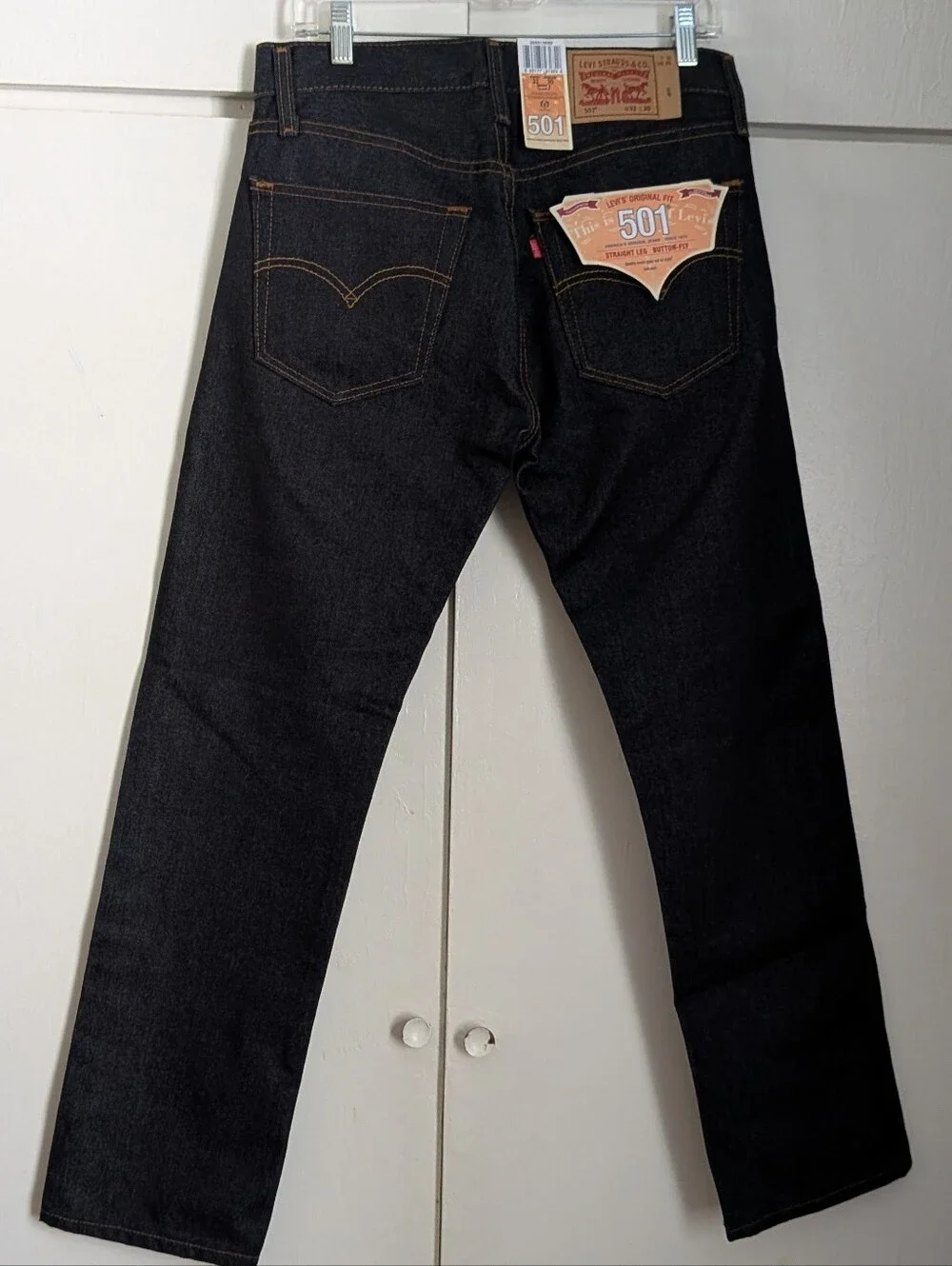 Levi's Original Fit 501 Straight Leg Button Fly Jeans - Picture 5 of 6